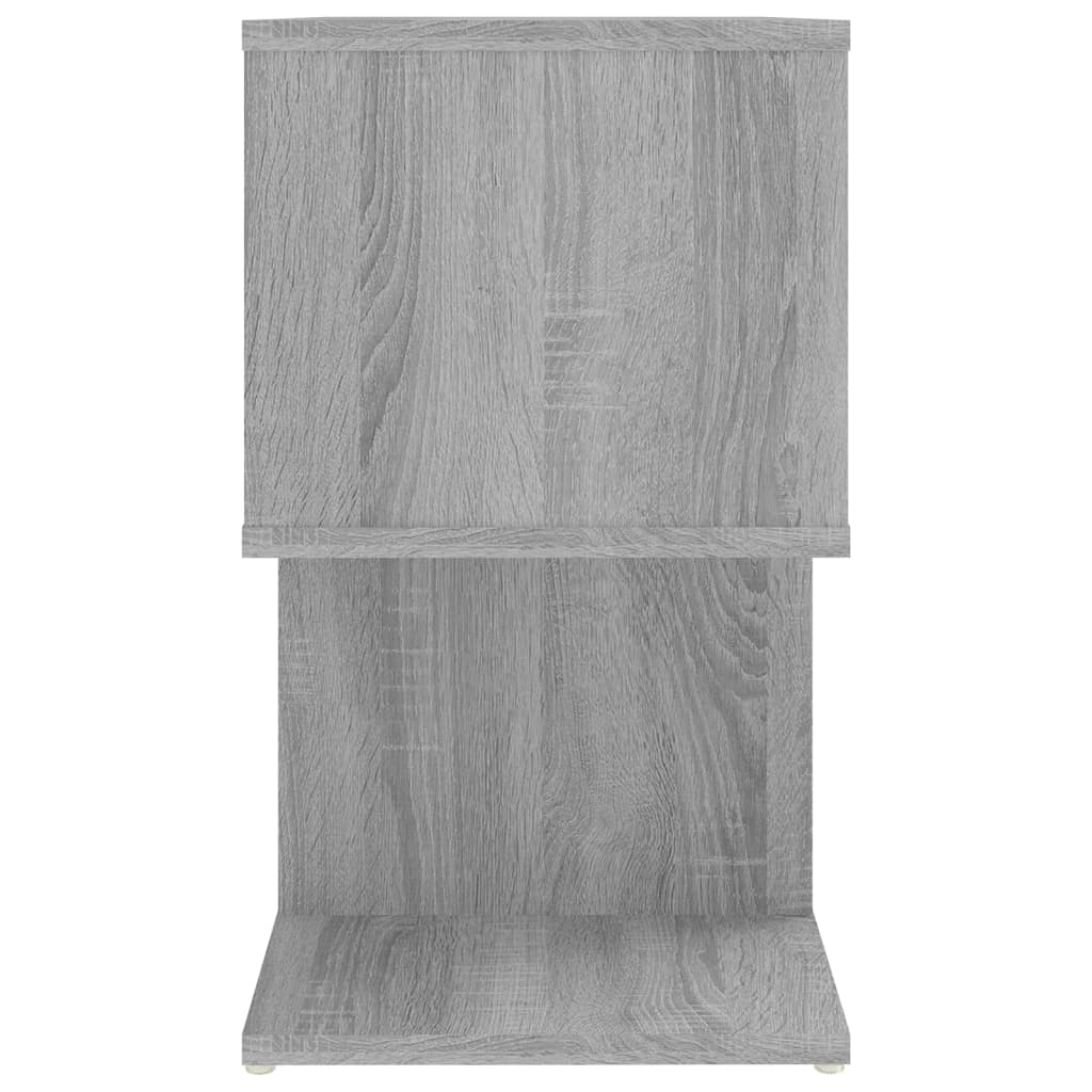 Table de chevet Sonoma gris 50x30x51,5 cm Bois d'ingénierie