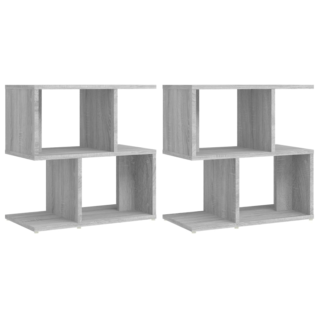 Table de chevet 2pcs Sonoma gris 50x30x51,5cm Bois d'ingénierie