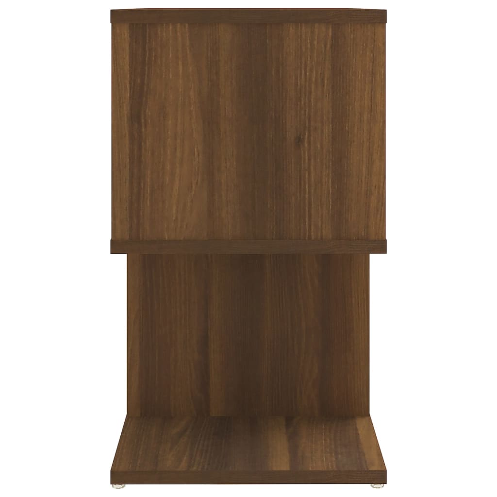 Table de chevet Chêne marron 50x30x51,5 cm Bois d'ingénierie