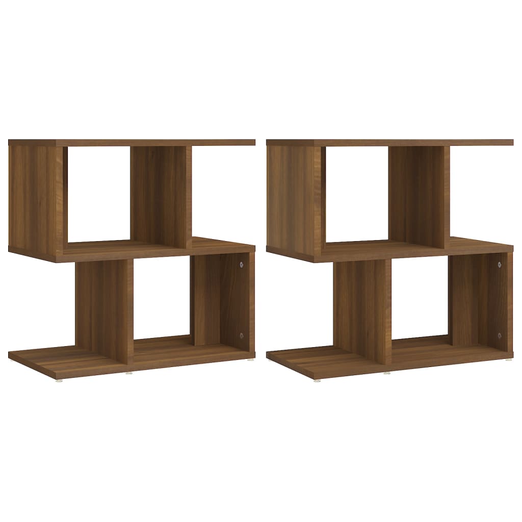 Tables de chevet 2 pcs Chêne marron 50x30x51,5 cm