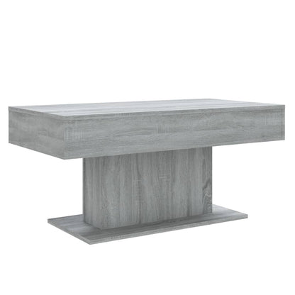 Table basse Sonoma gris 96x50x45 cm Bois d'ingénierie