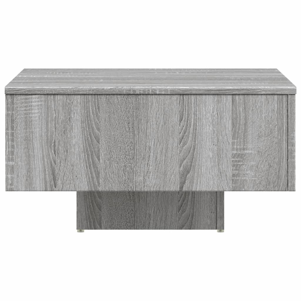 Table basse Sonoma gris 60x60x31,5 cm Bois d'ingénierie