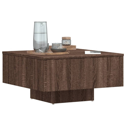 Table basse Chêne marron 60x60x31,5 cm Bois d'ingénierie