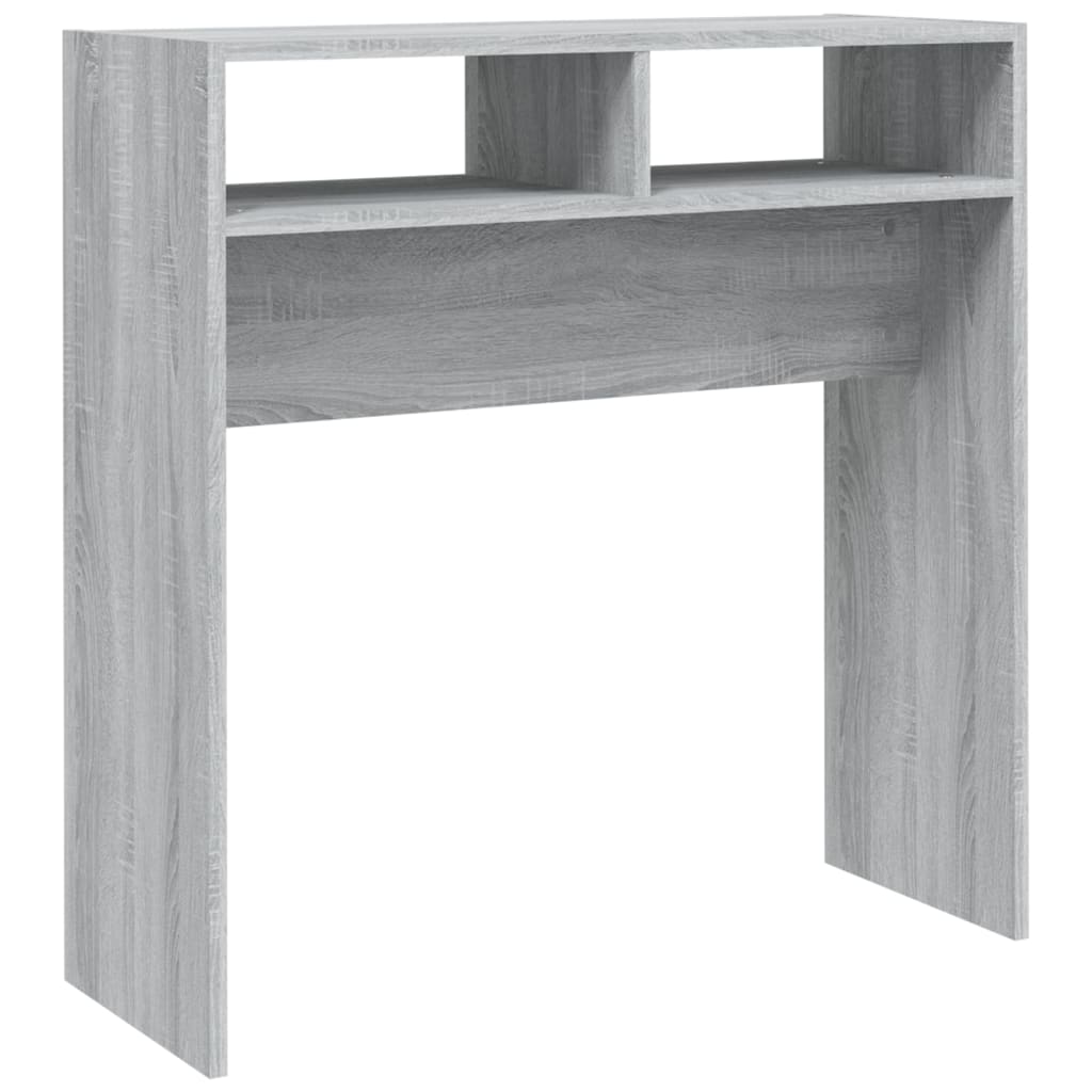 Table console Sonoma gris 78x30x80 cm Bois d'ingénierie