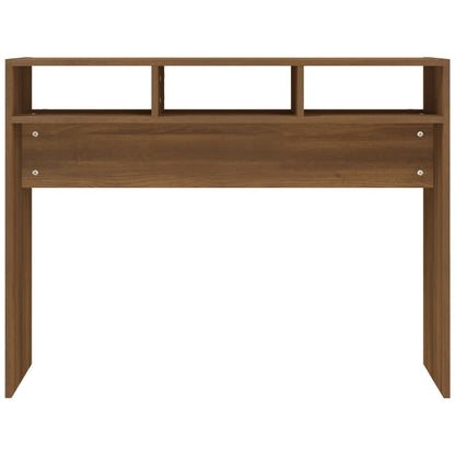 Table console Chêne marron 105x30x80 cm Bois d'ingénierie