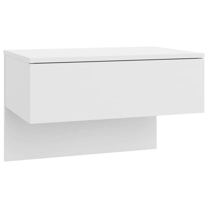 Tables de chevet murales 2 pcs Blanc