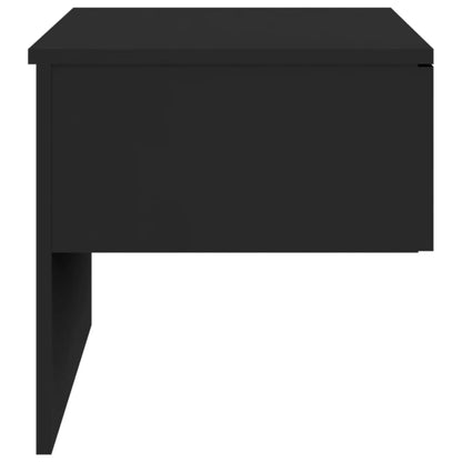 Tables de chevet murales 2 pcs Noir