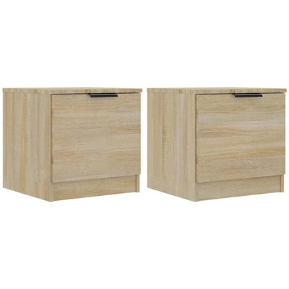 Tables de chevet 2 pcs Chêne sonoma 40x39x40 cm