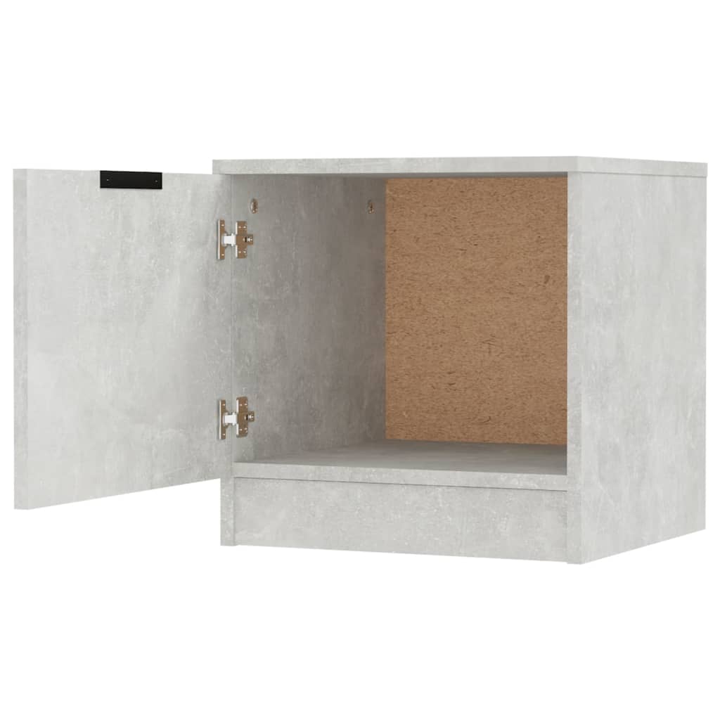 Tables de chevet 2 pcs Gris béton 40x39x40 cm