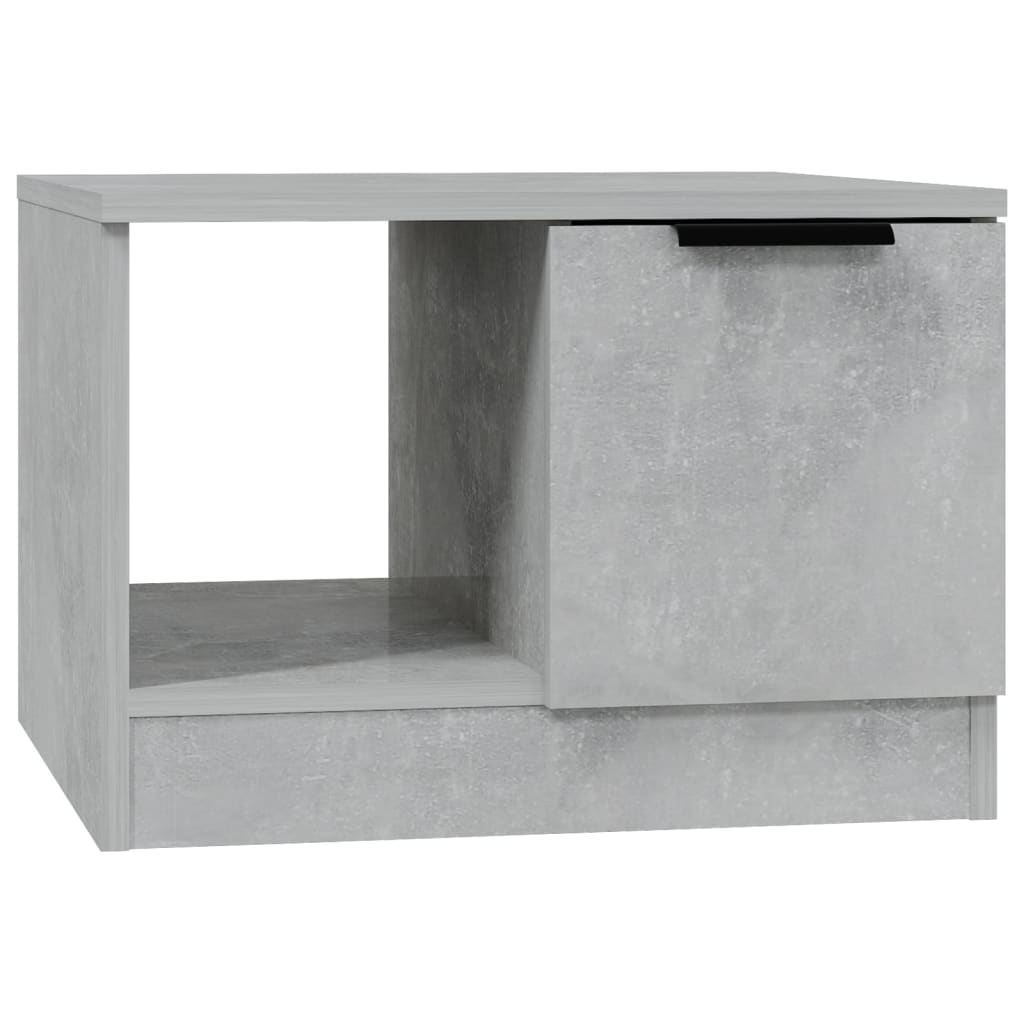 Table basse gris béton 50x50x36 cm bois d'ingénierie