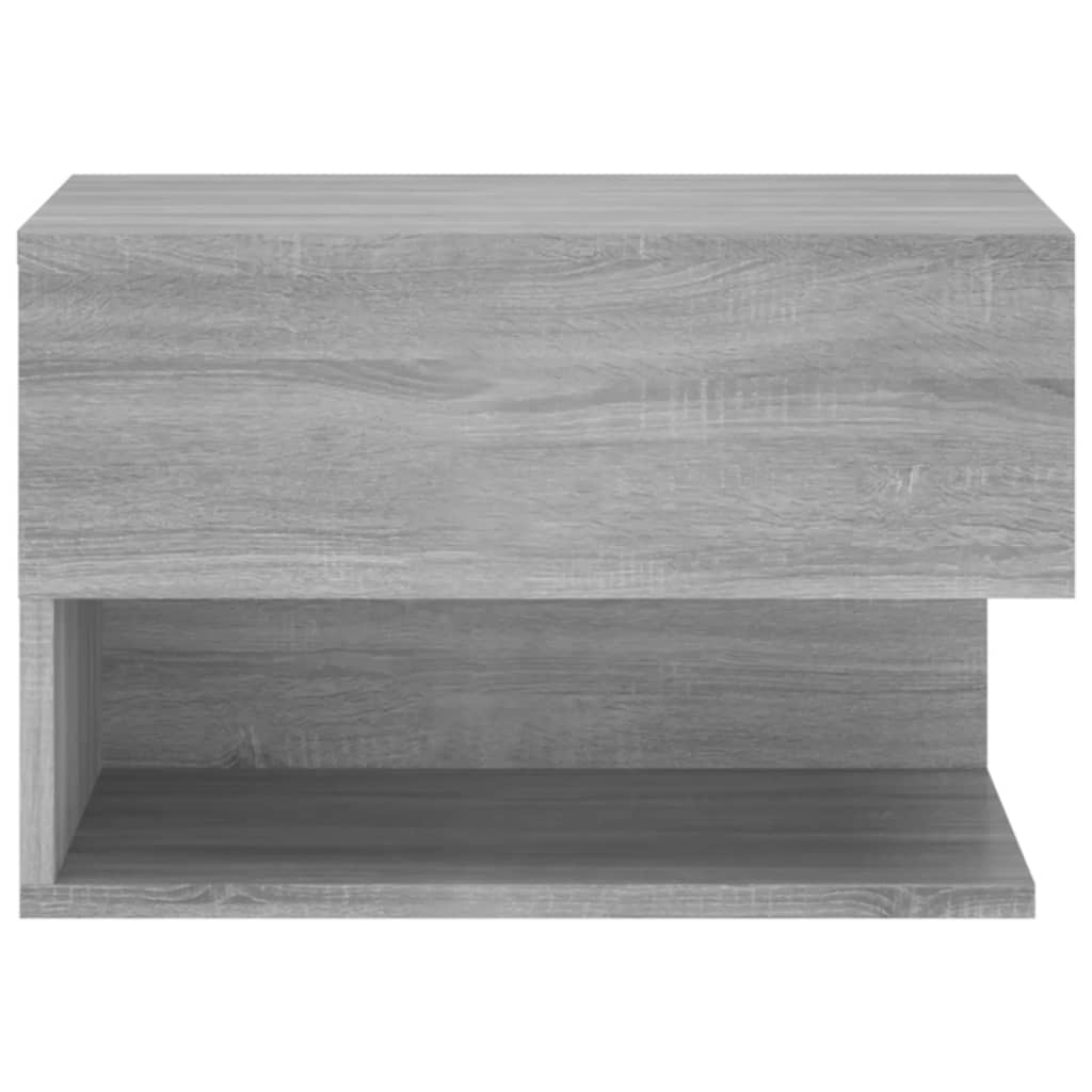 Tables de chevet murales 2 pcs Sonoma gris