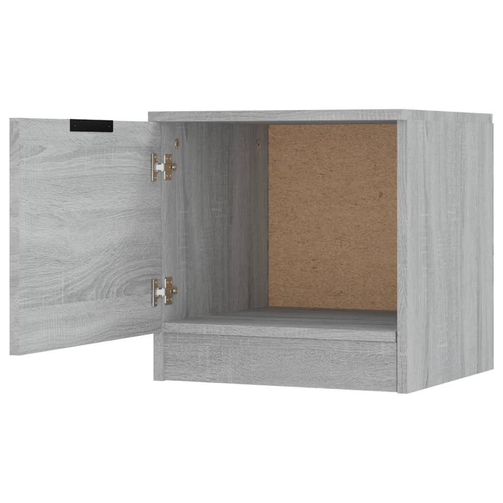 Tables de chevet 2 pcs Sonoma gris 40x39x40 cm