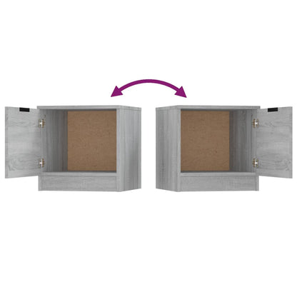 Tables de chevet 2 pcs Sonoma gris 40x39x40 cm