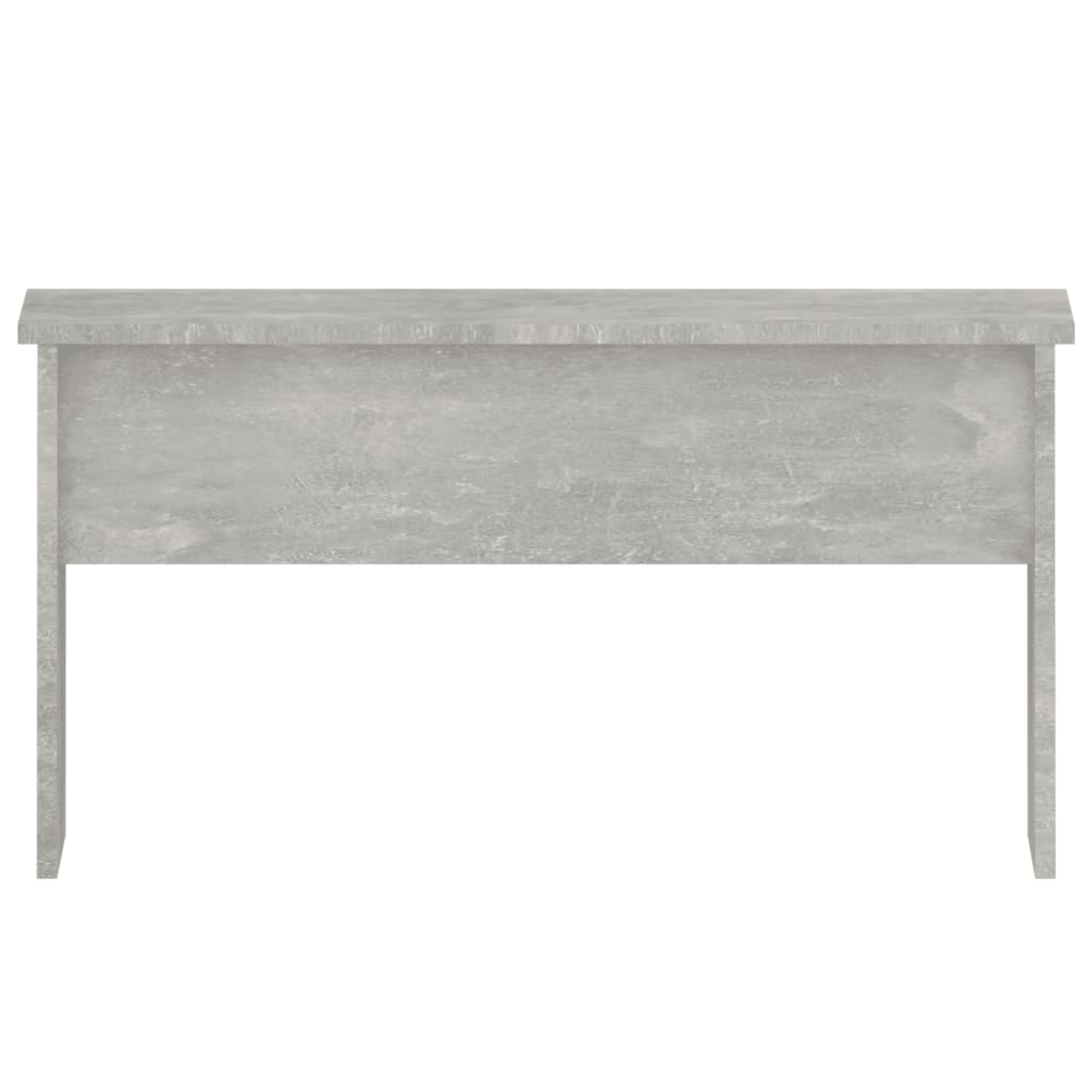 Table basse gris béton 80x50,5x41,5 cm bois d'ingénierie