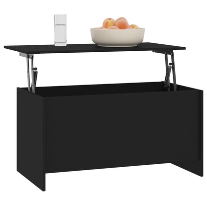 Table basse noir 102x55,5x52,5 cm bois d'ingénierie