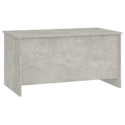 Table basse gris béton 102x55,5x52,5 cm bois d'ingénierie