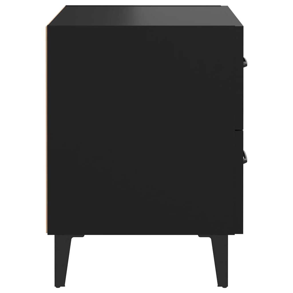 Table de chevet Noir 40x35x47,5 cm