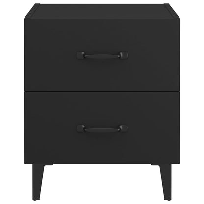 Tables de chevet 2 pcs Noir 40x35x47,5 cm