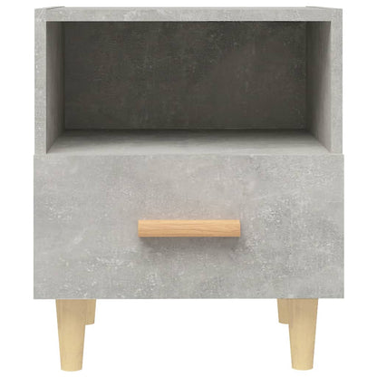 Tables de chevet 2 pcs Gris béton 40x35x47 cm