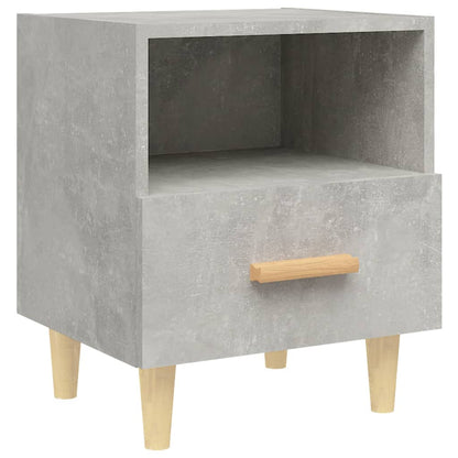 Tables de chevet 2 pcs Gris béton 40x35x47 cm