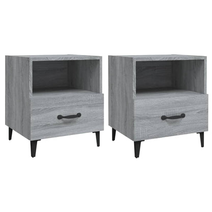 Tables de chevet 2 pcs Sonoma gris Bois d'ingénierie