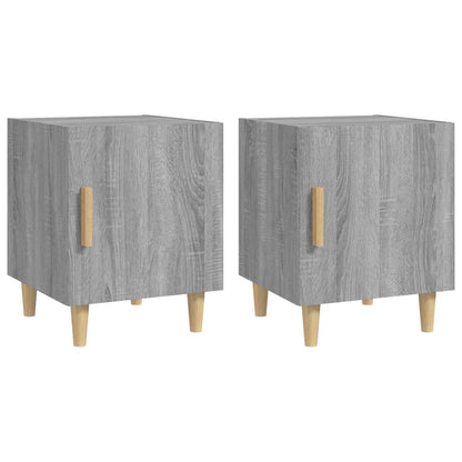 Tables de chevet 2 pcs Sonoma gris Bois d'ingénierie