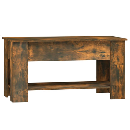 Table basse Chêne fumé 101x49x52 cm Bois d'ingénierie