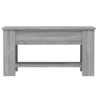 Table basse Sonoma gris 101x49x52 cm Bois d'ingénierie