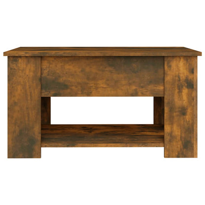 Table basse Chêne fumé 79x49x41 cm Bois d'ingénierie