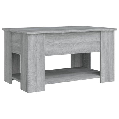 Table basse Sonoma gris 79x49x41 cm Bois d'ingénierie