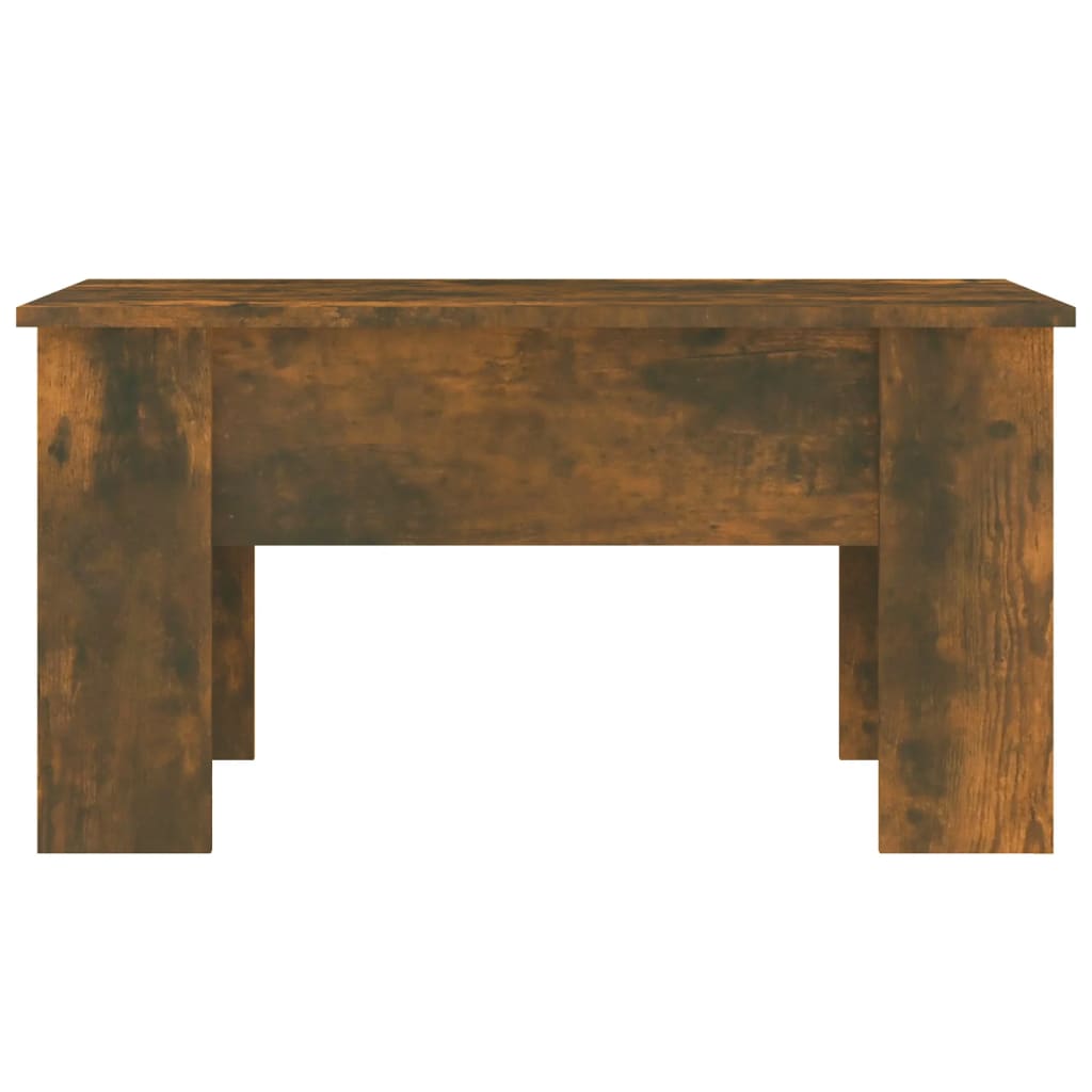 Table basse Chêne fumé 79x49x41 cm Bois d'ingénierie