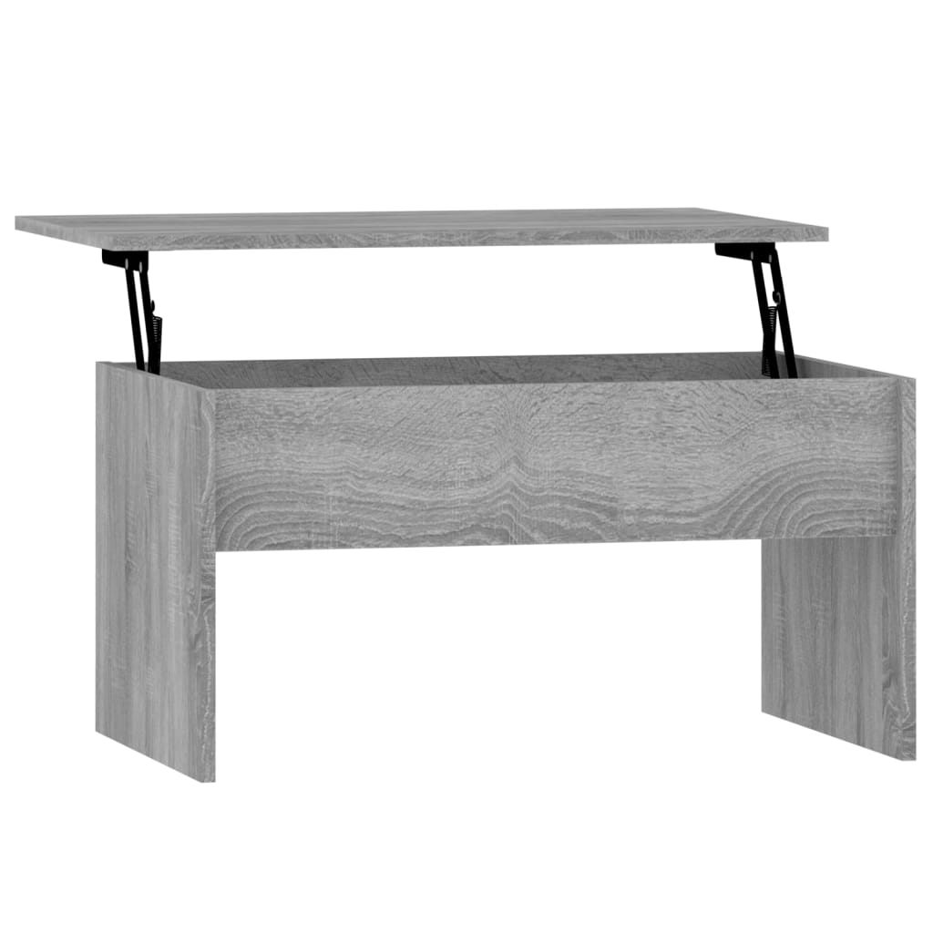 Table basse Sonoma gris 80x50,5x41,5 cm Bois d'ingénierie