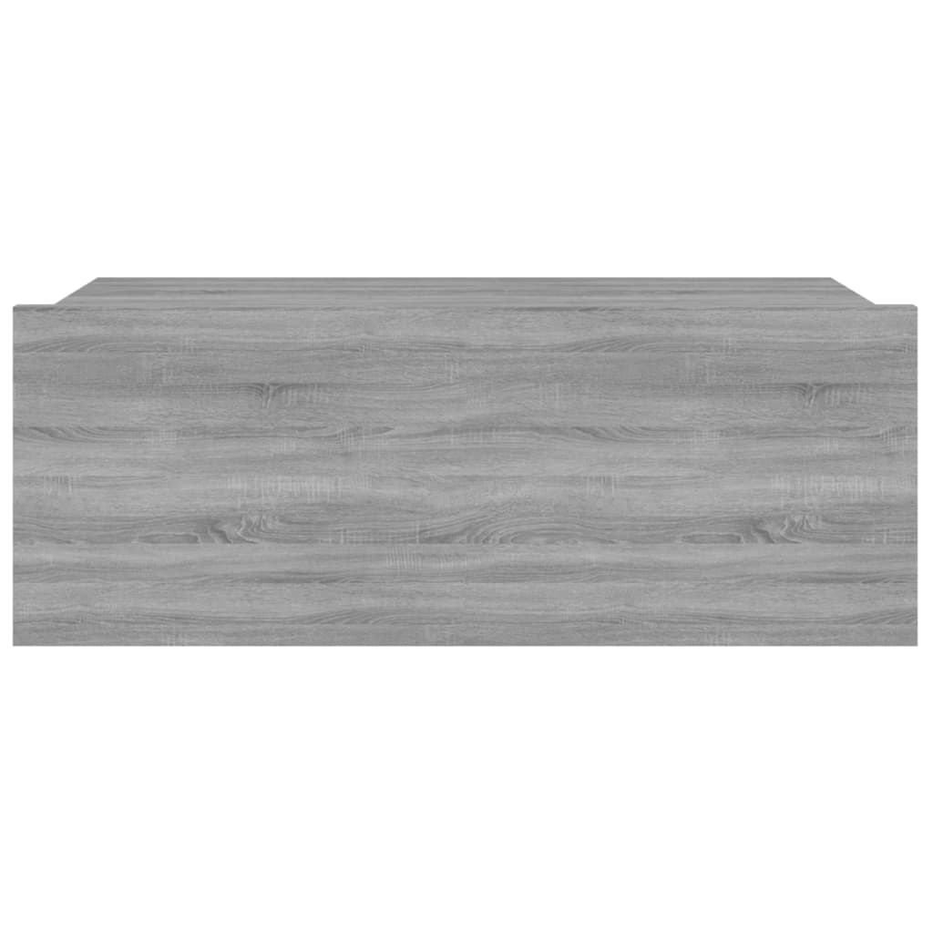 Table de chevet flottante Sonoma gris 40x30x15 cm