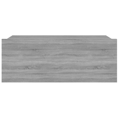 Table de chevet flottante Sonoma gris 40x30x15 cm