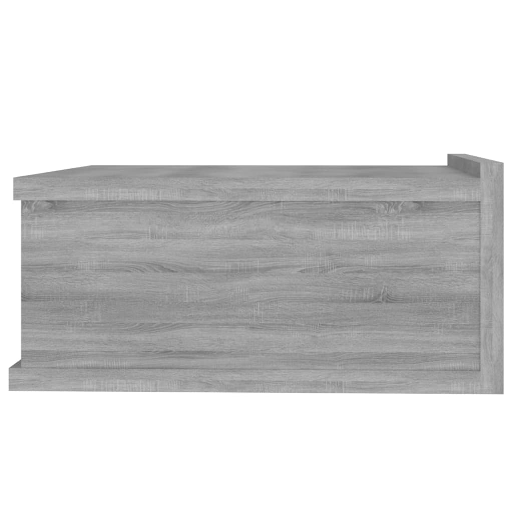 Table de chevet flottante Sonoma gris 40x30x15 cm