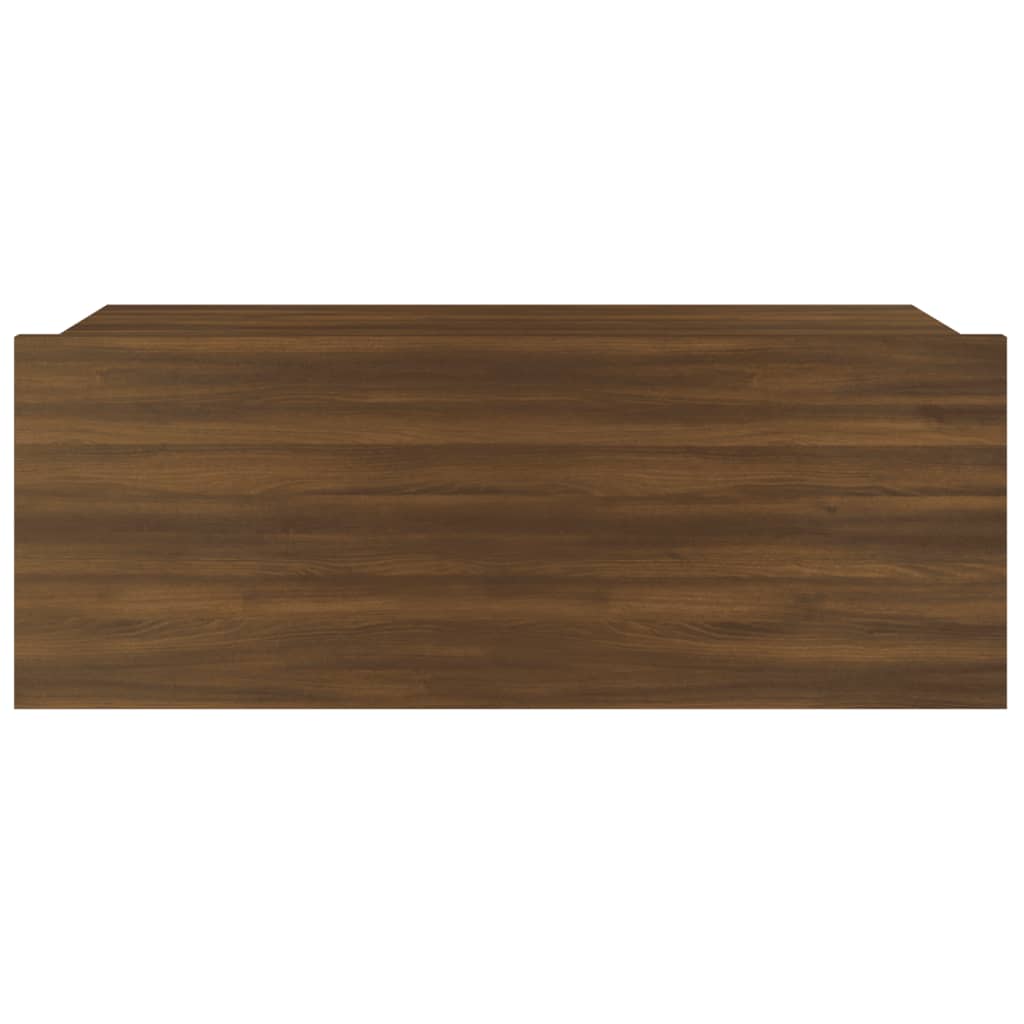 Table de chevet flottante Chêne marron 40x30x15 cm