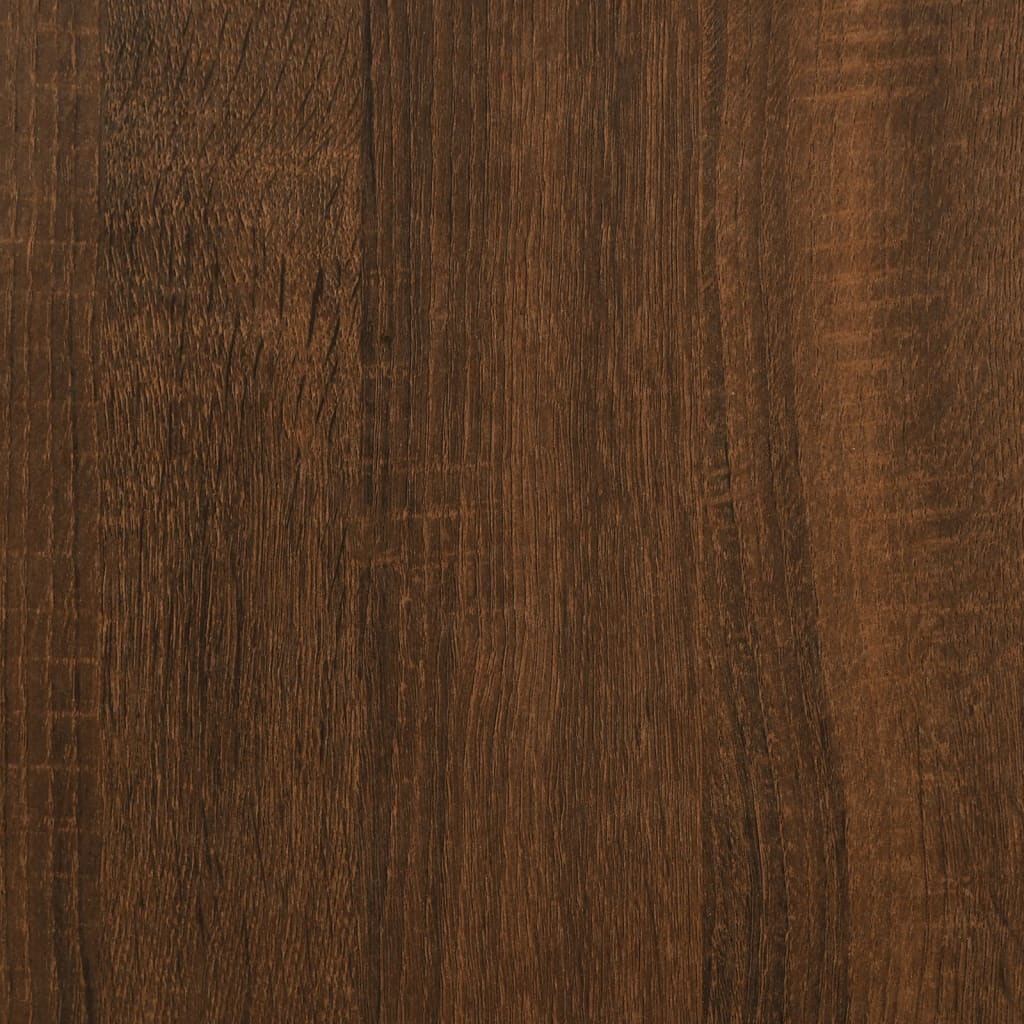 Table de chevet flottante Chêne marron Bois d’ingénierie