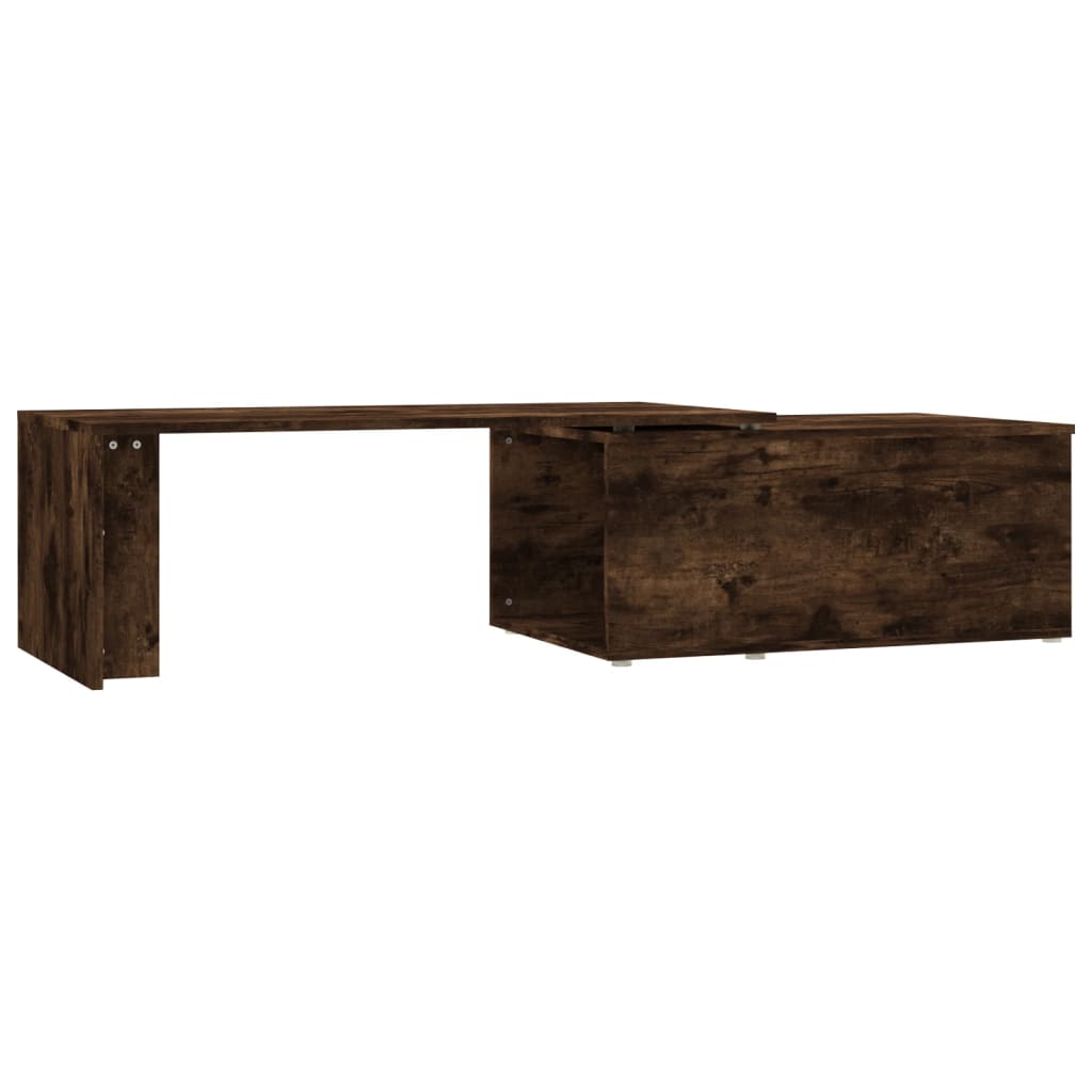 Table basse Chêne fumé 150x50x35 cm Bois d'ingénierie