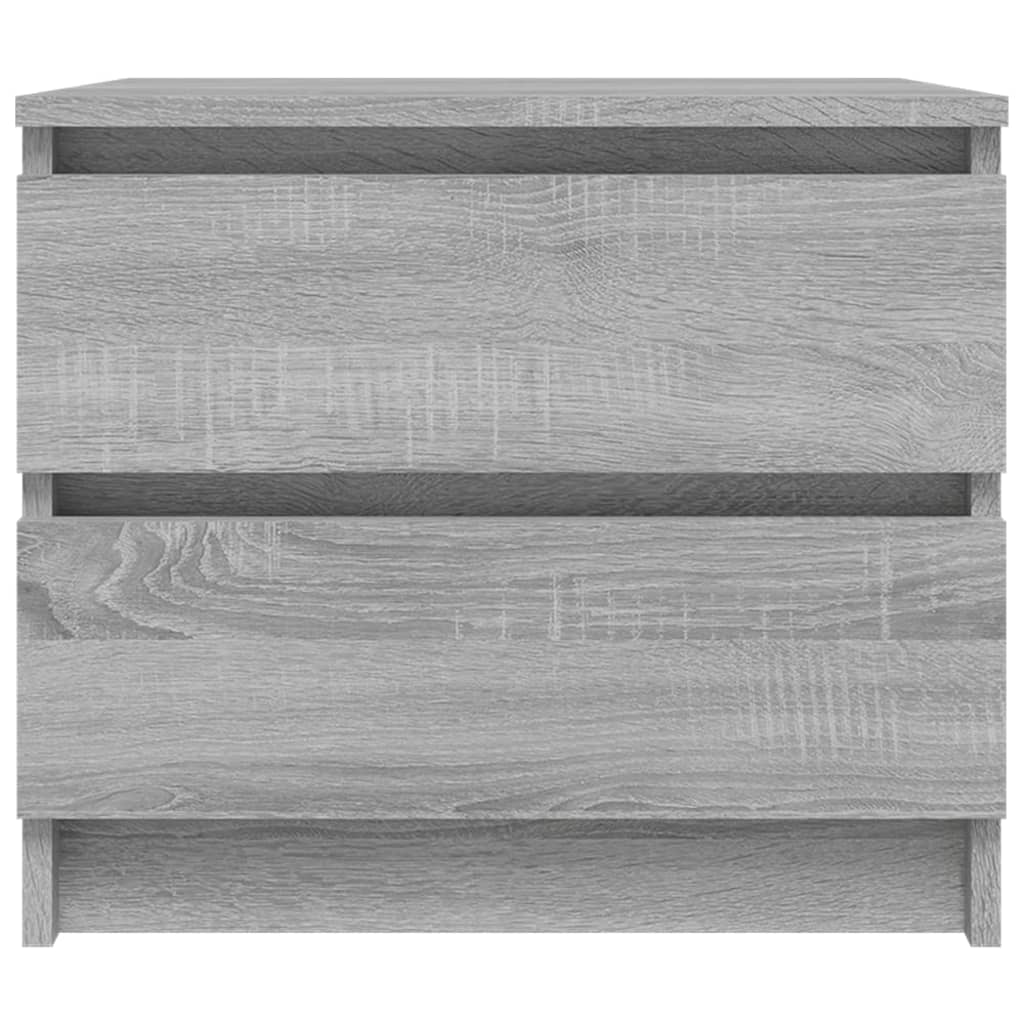 Tables de chevet 2 pcs Sonoma gris 50x39x43,5cm Bois ingénierie