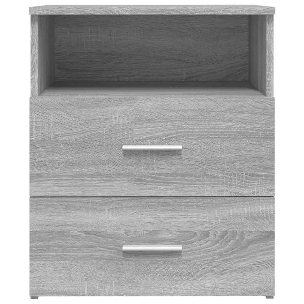 Tables de chevet 2 pcs Sonoma gris 50x32x60 cm