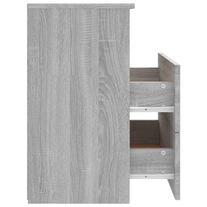 Tables de chevet 2 pcs Sonoma gris 50x32x60 cm