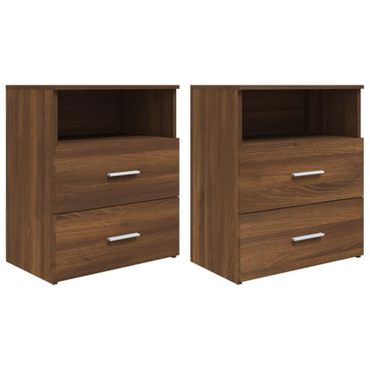 Tables de chevet 2 pcs Chêne marron 50x32x60 cm