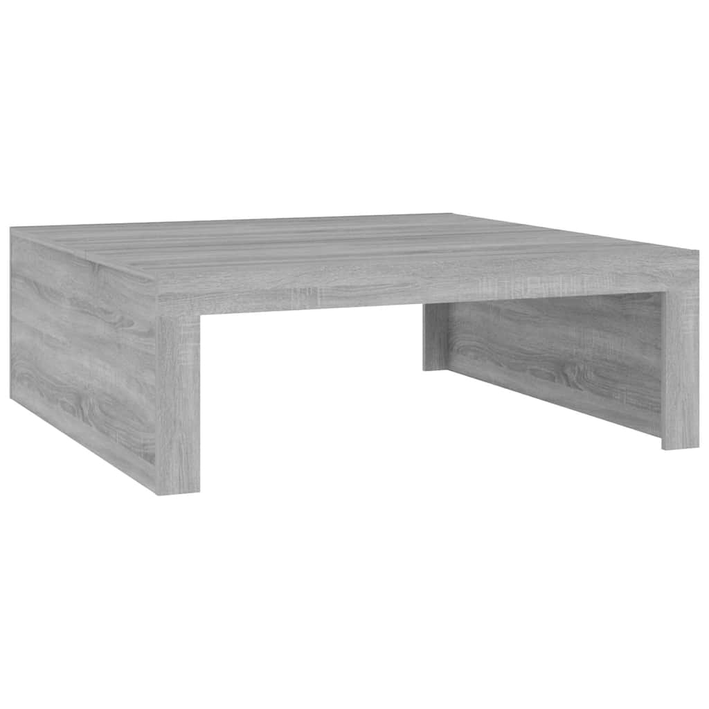 Table basse Sonoma gris 100x100x35 cm Bois d'ingénierie