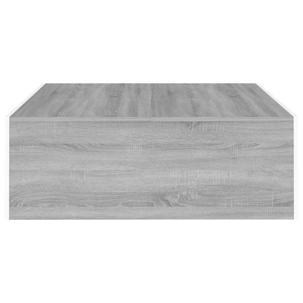 Table basse Sonoma gris 100x100x35 cm Bois d'ingénierie