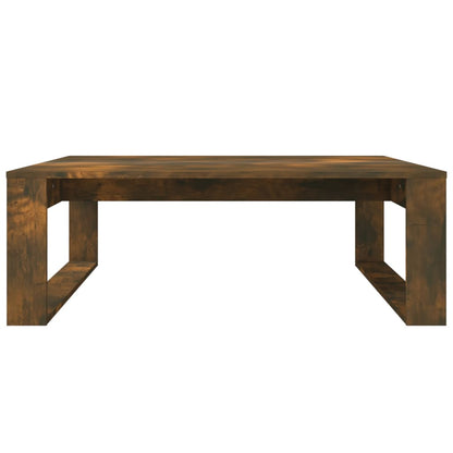 Table basse Chêne fumé 100x100x35 cm Bois d'ingénierie