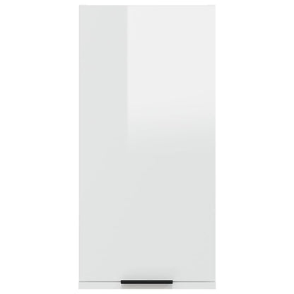 Armoire de salle de bain murale Blanc brillant 32x20x67 cm