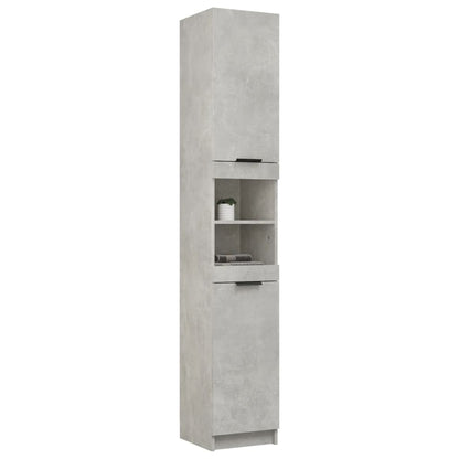 Armoire de salle de bain gris béton 32x34x188,5 cm