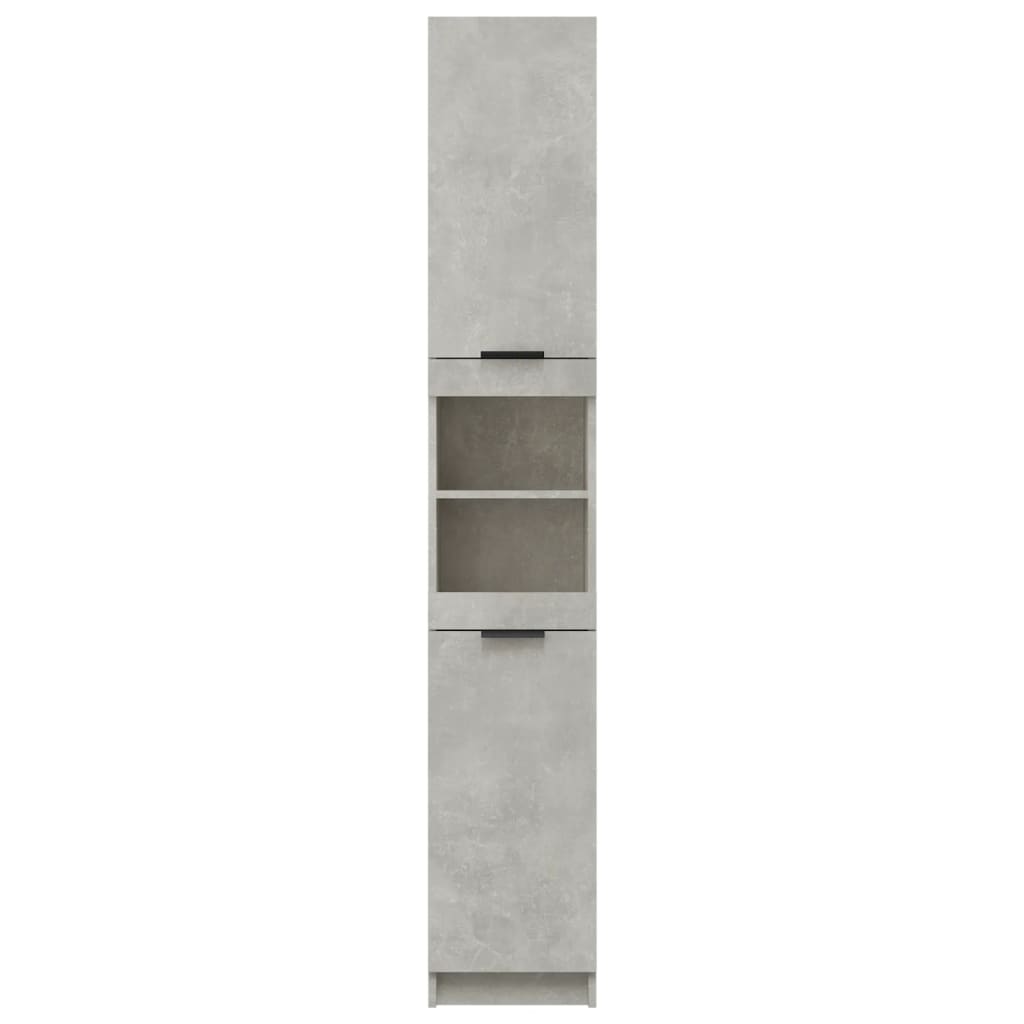 Armoire de salle de bain gris béton 32x34x188,5 cm