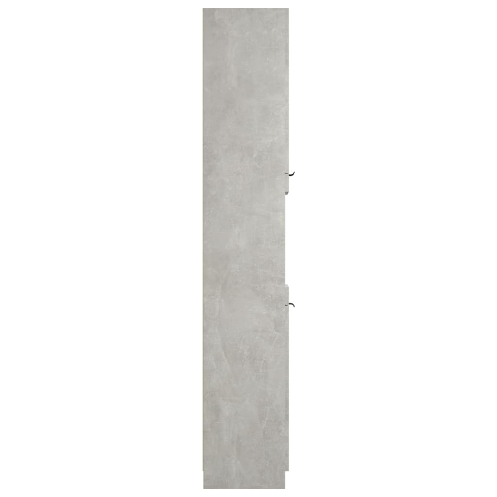 Armoire de salle de bain gris béton 32x34x188,5 cm