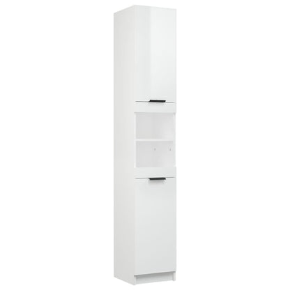 Armoire de salle de bain blanc brillant 32x34x188,5 cm